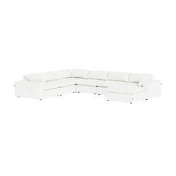 Bloom Extended Modular Sectional Sofa White
