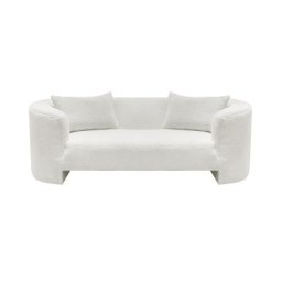 Lexi 3 Seater Sofa White Bouclé