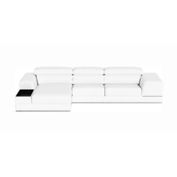Lorenzo Left Sectional Sofa White
