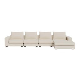 Braxton Large Sectional Sofa Cream