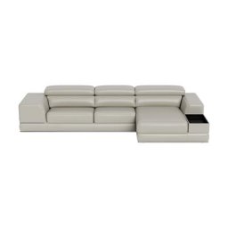 Lorenzo Right Sectional Sofa Light Gray