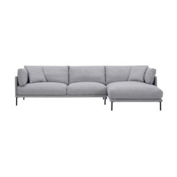 Maxwell Right Sectional Sofa Light Gray