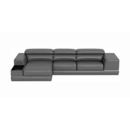 Lorenzo Left Sectional Sofa Elephant Gray