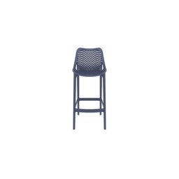 Mykonos Outdoor Bar Chair Set of 2 Dark Gray
