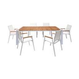 Aviana Outdoor Dining Set White