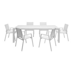 Malta Outdoor Dining Set White