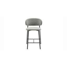 Zoya Counter Stool Gray Bouclé