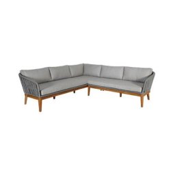 Maui Outdoor Sectional Sofa Light Gray