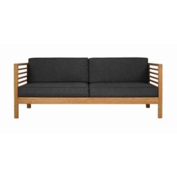 Cebu Outdoor 2 Seater Sofa Dark Gray