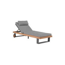 Bali Outdoor Lounger Light Gray