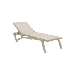 Mykonos Outdoor Lounger Set of 2 Taupe