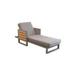 Fidji Outdoor Lounger Taupe