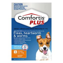 Comfortis Plus For Small Dogs 4.6-9 Kg (10.1 - 20lbs) Orange 6 Chews
