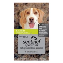 Sentinel Spectrum For Dogs 8.1-25 Lbs (Green) 3 Chews