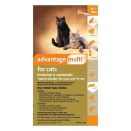 Advantage Multi For Kittens & Small Cats Upto 4kg (Upto 10lbs) Orange 3 Pack