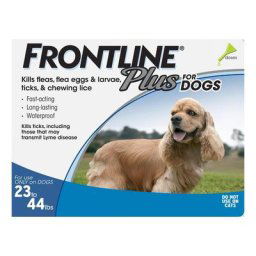 Frontline Plus For Medium Dogs 10-20kg (22 To 44lbs) Blue 3 Pipettes