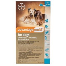 Advantage Multi For Medium Dogs 4 To 10 Kg (Aqua) 6 Pack