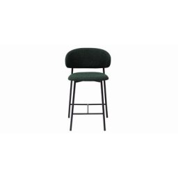 Zoya Counter Stool Green Bouclé