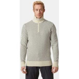 Helly Hansen Men's Arctic Ocean Icelander Wool Knit ½ Zip Sweater Beige XL