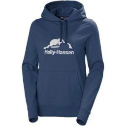 Helly Hansen Women's Nord Graphic Soft Pullover Hoodie Blue XS