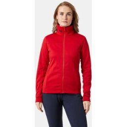 Helly Hansen Women's Crew Smooth Slickface Fleece Jacket Red L