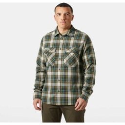 Helly Hansen Men's Lokka Organic Flannel Shirt Green L
