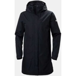 Helly Hansen Women's Aden Long Insulated Rain Coat Navy XL
