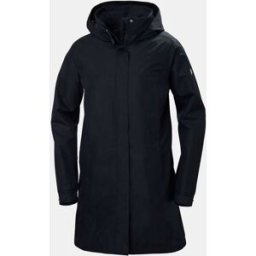 Helly Hansen Women's Aden Long Rain Coat Navy XS