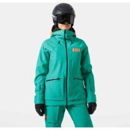 Helly Hansen Women's Powderqueen 3.0 Durable Ski Jacket Green XL