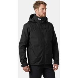 Helly Hansen Men’s Crew Hooded Midlayer Jacket 2.0 Black XL