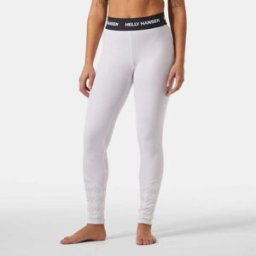 Helly Hansen Women's Lifa Merino Midweight Graphic Base Layer Pants Purple S