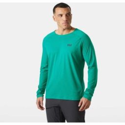 Helly Hansen Men's Trail Long Sleeve T-Shirt Green 2XL