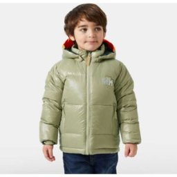 Helly Hansen Kids’ Isfjord Down Winter Jacket Green 4