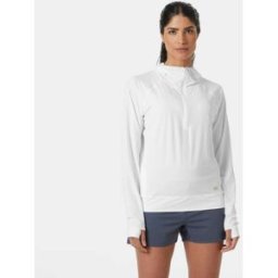 Helly Hansen Women's Shine Solen Half-Zip Sun Hoodie White XL