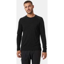 Helly Hansen Men’s HH Durawool Crew Long Sleeve Black XL