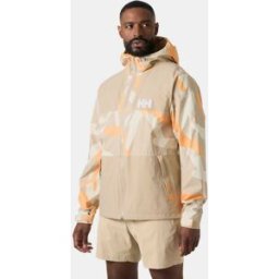 Helly Hansen Men's Ace Graphic Rain Jacket Green XL