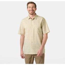 Helly Hansen Men's Viken Short Sleeve Shirt Beige S
