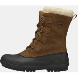 Helly Hansen Women's Varanger Winter Boots In Primaloft With Removable Socks Brown 8