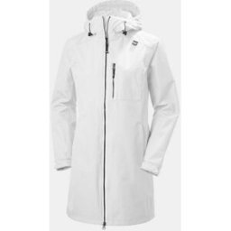 Helly Hansen Women's Long Belfast 3/4 Length Rain Jacket White 4XL