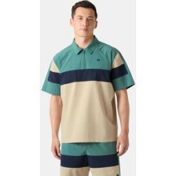 Helly Hansen Men's Levante Quick Dry Half-Zip Short Sleeve Green L