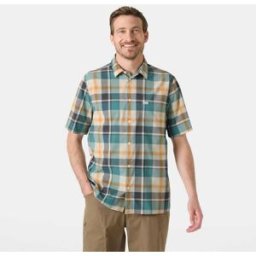 Helly Hansen Men's Fjord Quick-Dry Short-Sleeve Shirt 2.0 Green L