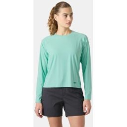 Helly Hansen Women's Shine Long Sleeve Crew Green M