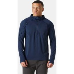 Helly Hansen Men's Shine Solen Half-Zip Sun Hoodie Navy M