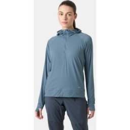 Helly Hansen Women's Shine Solen Half-Zip Sun Hoodie Navy M