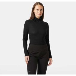 Helly Hansen Women's HH Durawool High Neck Long Sleeve Black XL