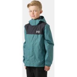 Helly Hansen Juniors’ Vancouver Rain Jacket Green 14
