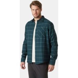 Helly Hansen Men's Aker Flannel Long Sleeve Shirt Green S