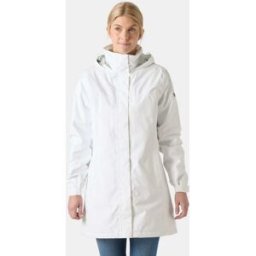 Helly Hansen Women's Aden Long Insulated Rain Coat White 2XL