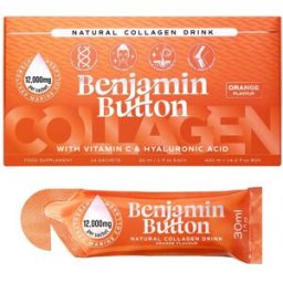 Benjamin Button Marine Collagen Liquid Sachets - 12,000mg - Orange