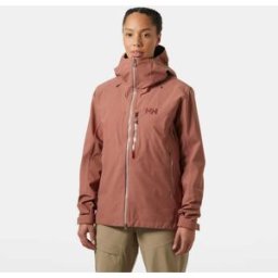 Helly Hansen Women’s Verglas Backcountry Ski Shell Jacket Pink XL